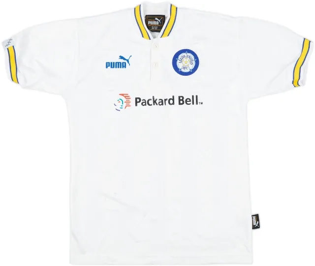 1996-98 Leeds United Home Shirt - 4/10 - (XL.Boys)
