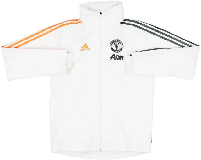 2020-21 Manchester United adidas Hooded Rain Jacket - 8/10 - (S)