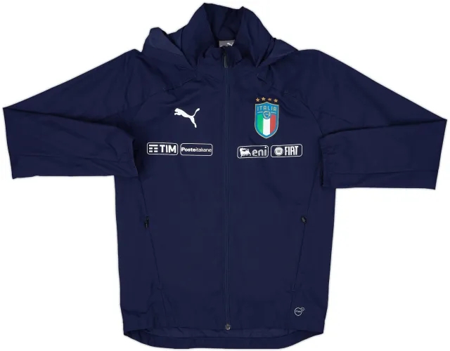2018-19 Italy Puma Hooded Track Jacket - 8/10 - (XS)