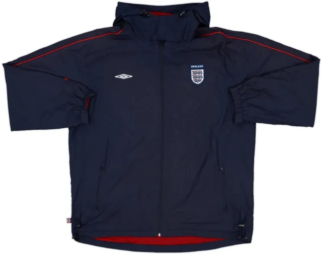 2007-09 England Umbro Hooded Track Jacket - 8/10 - (XL)