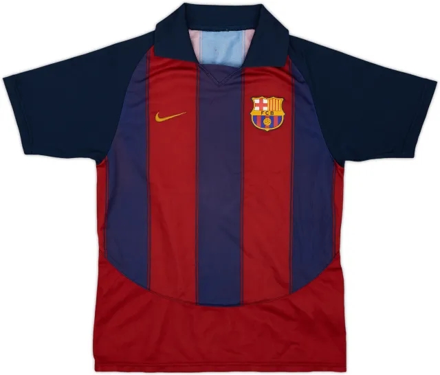 2003-04 Barcelona Basic Home Shirt - 5/10 - (L.Boys)