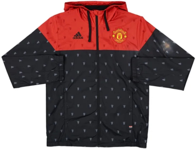 2016-17 Manchester United adidas Hooded Rain Jacket - 5/10 - (S)