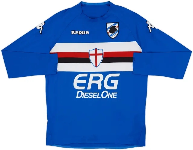 2005-07 Sampdoria Player Issue Home L/S Shirt - 6/10 - (XL)