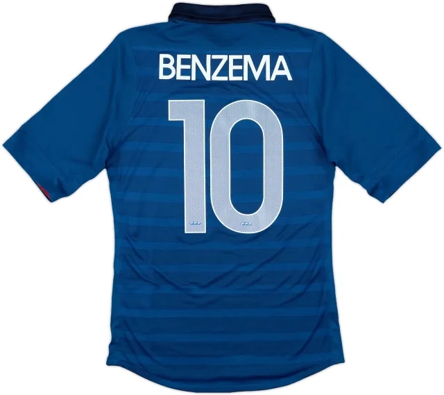 2011-12 France Home Shirt Benzema #10 - 8/10 - (S)