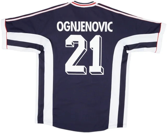 1998-99 Yugoslavia Home Shirt Ognjenovic #21 - 9/10 - (M)