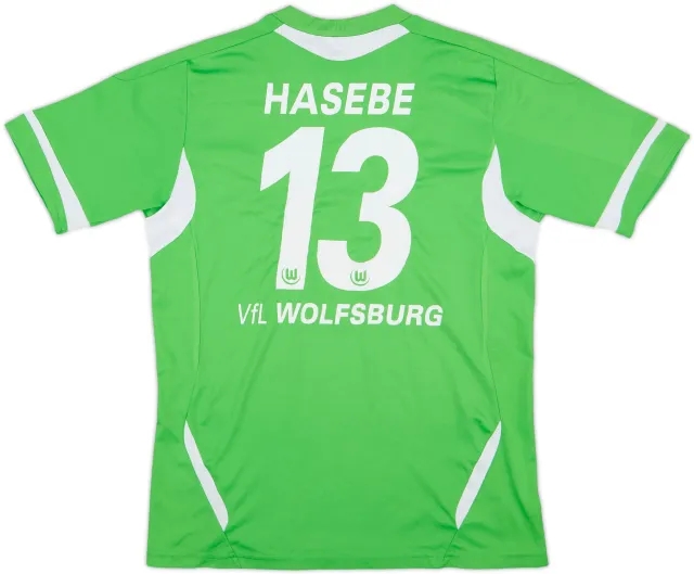 2011-12 Wolfsburg Home Shirt Hasebe #13 - 5/10 - (L.Boys)
