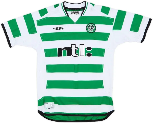 Umbro Celtic Boys SS Home Shirt 2001/03