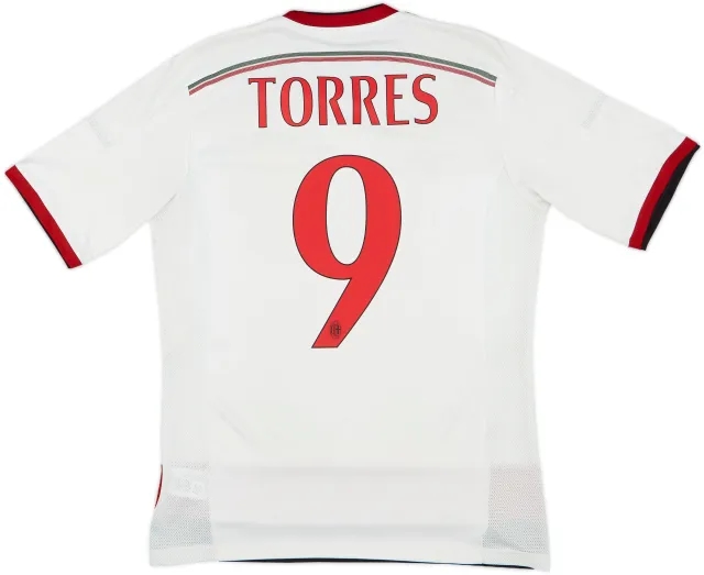2014-15 AC Milan Away Shirt Torres #9 - 5/10 - (M)
