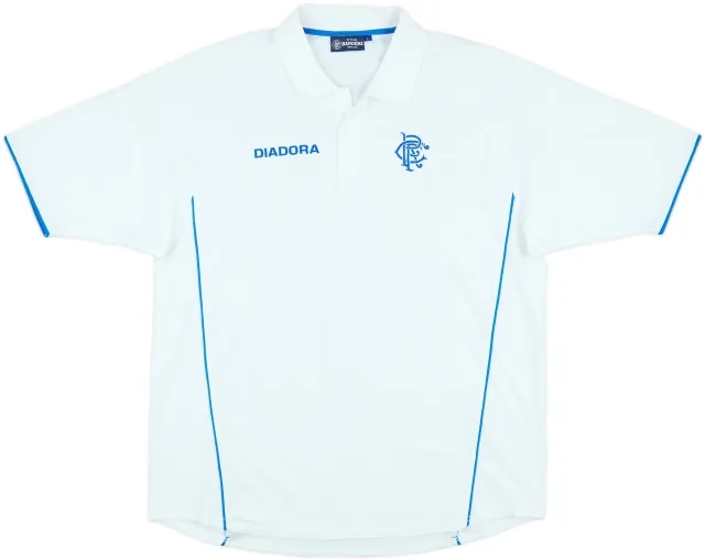2002-03 Rangers Diadora Polo Shirt - 10/10 - (L)