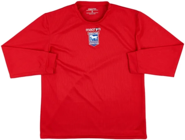 2008-09 Macron Training L/S Shirt (Ipswich) - 8/10 - (S)