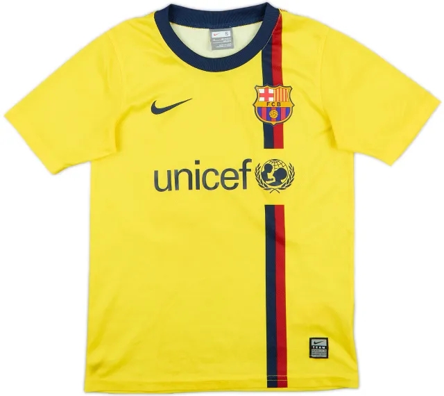 2008-09 Barcelona Basic Away Shirt - 7/10 - (S.Boys)