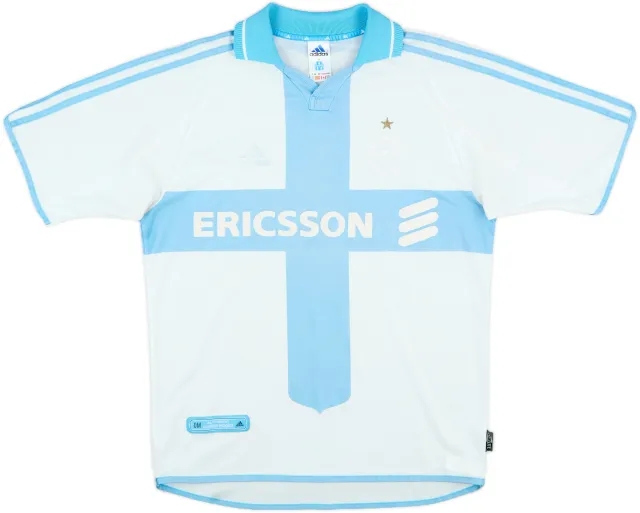 2000-01 Olympique Marseille Home Shirt - 4/10 - (S)