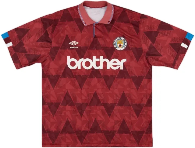 1990-92 Manchester City Away Shirt - 6/10 - (XL)
