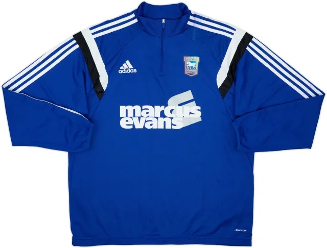 2014-15 Ipswich adidas 1/4 Zip Training Top - 6/10 - (XL)