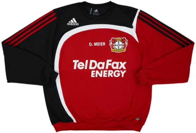 2008-09 Bayer Leverkusen Staff Issue adidas Sweat Top D.Meier - 5/10 - (S)