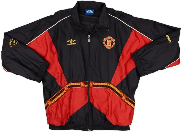 1996-97 Manchester United Umbro Track Jacket - 8/10 - (L)