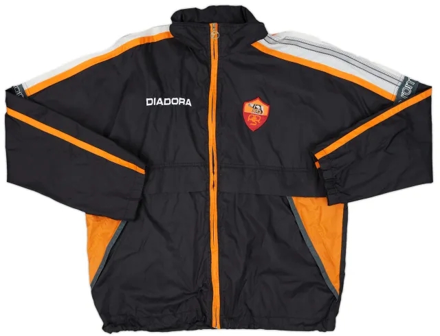 1998-99 Roma Diadora Hooded Rain Jacket - 8/10 - (L)
