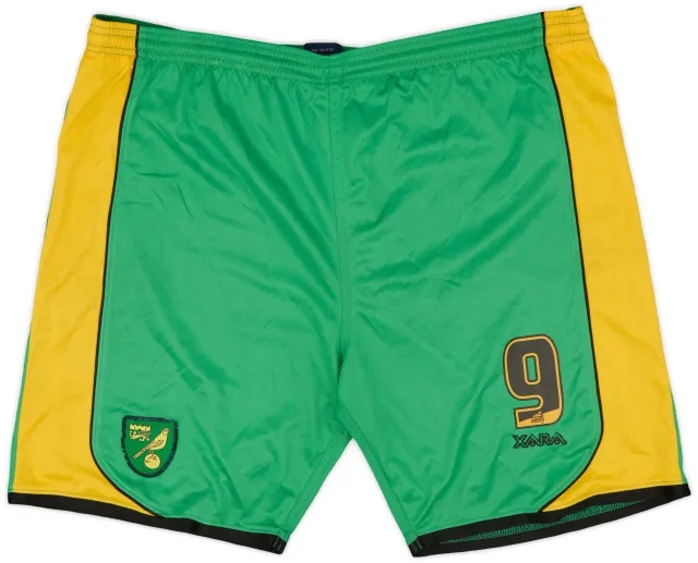 2006-08 Norwich Player Issue Home Shorts #9 - 7/10 - (XL)