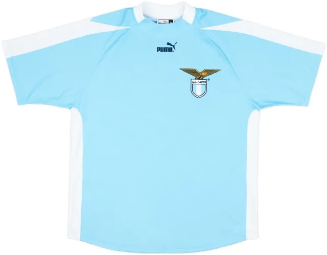 2003-04 Lazio Signed Basic Home Shirt - 8/10 - (M)