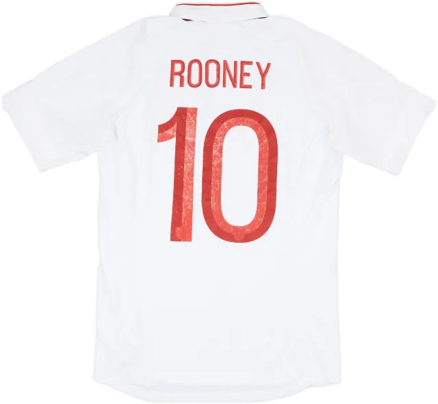 2012-13 England Home Shirt Rooney #10 - 5/10 - (S)