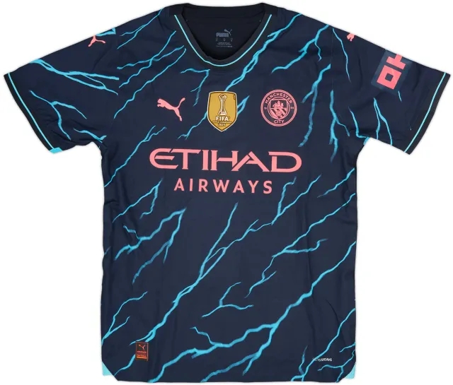 2023-24 Manchester City Match Issue FA Cup Third Shirt Lewis #82