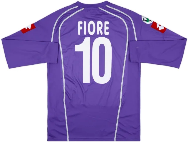 2005-06 Fiorentina Match Issue Home L/S Shirt Fiore #10