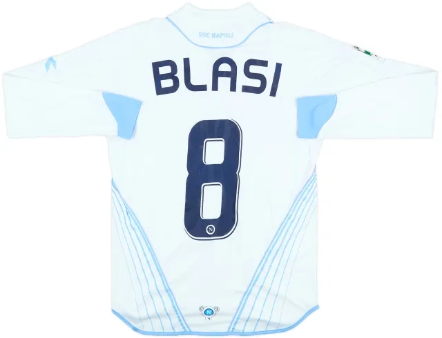 2007-08 Napoli Match Issue Third L/S Shirt Blasi #8