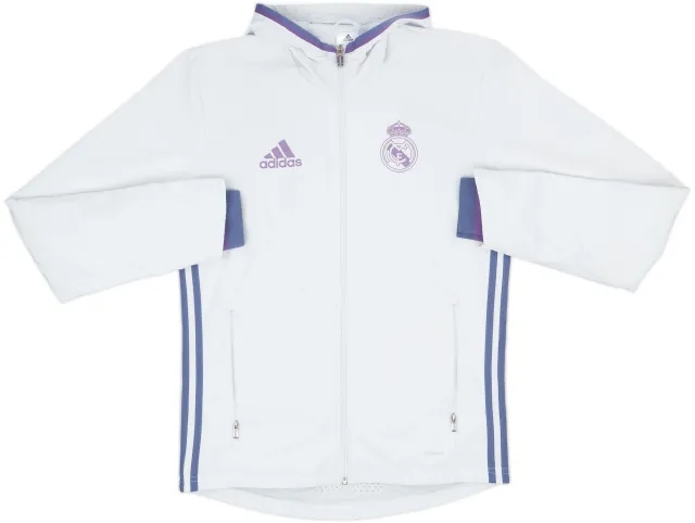 2016-17 Real Madrid adidas Hooded Track Jacket - 7/10 - (XS)