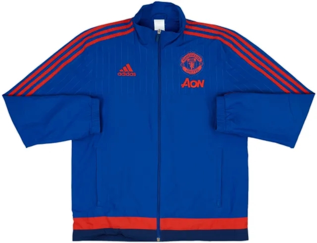 2015-16 Manchester United adidas Track Jacket - 6/10 - (M)