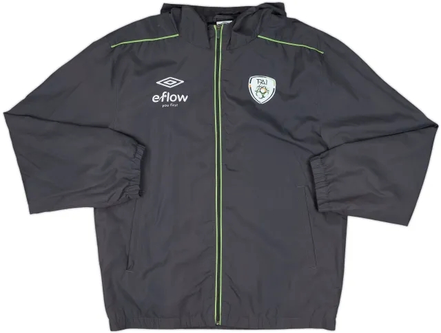 2007-09 Ireland Umbro Hooded Track Jacket - 8/10 - (M)