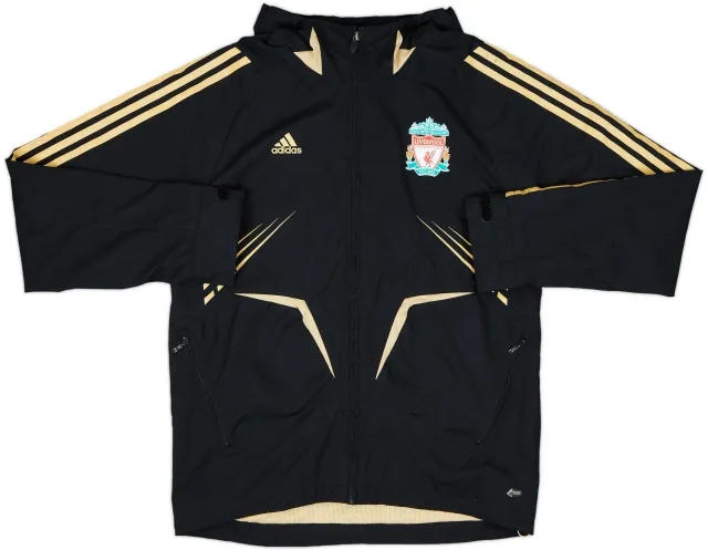 2008-09 Liverpool adidas Hooded Track Jacket - 8/10 - (M)