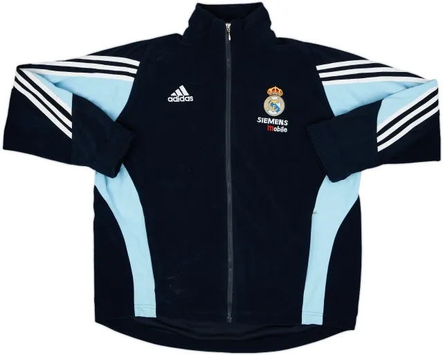 2003-04 Real Madrid adidas Fleece Track Jacket - 8/10 - (XXL)