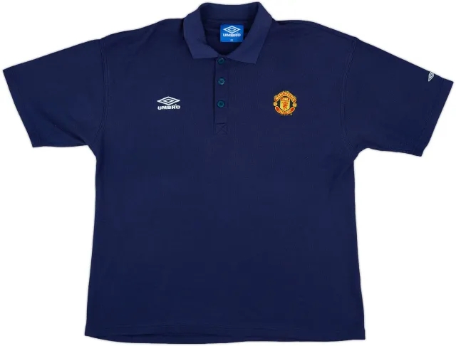 1998-99 Manchester United Umbro Polo Shirt - 9/10 - (XXL)