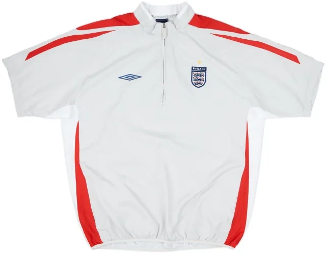 2007-08 England Umbro 1/4 Zip S/S Training Top - 8/10 - (XL)