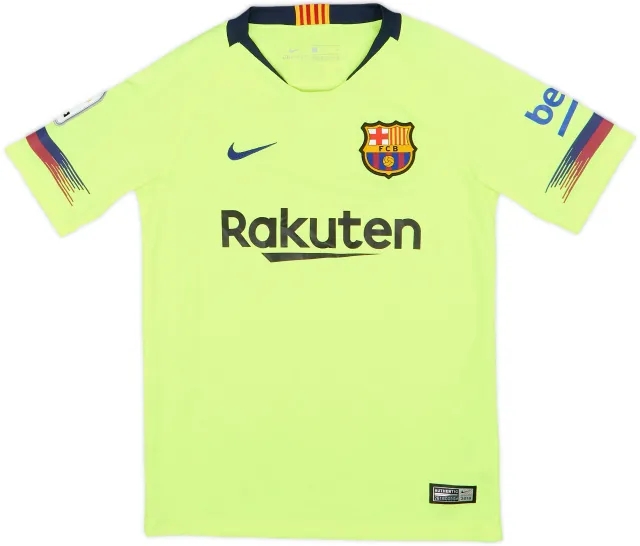 2018-19 Barcelona Away Shirt - 10/10 - (S.Boys)
