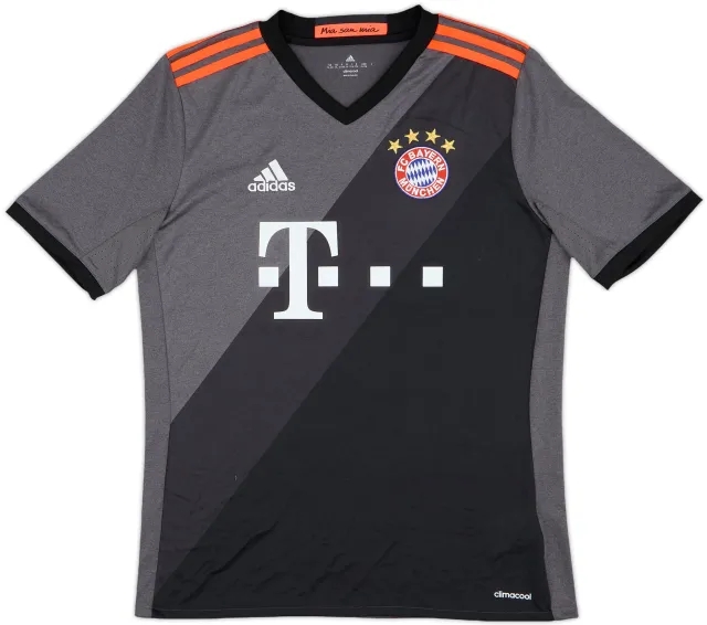 adidas Bayern Munich Boys SS Away Shirt 2016/17