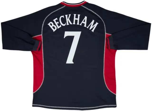 2000-01 Manchester United Third L/S Shirt Beckham #7 - 10/10 - (XXL)
