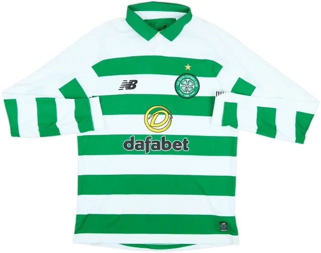NewBalance Celtic Mens LS Home Shirt 2019/20