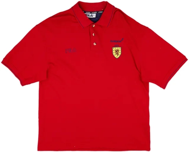 2000-02 Scotland Fila Polo Shirt - 9/10 - (XL)