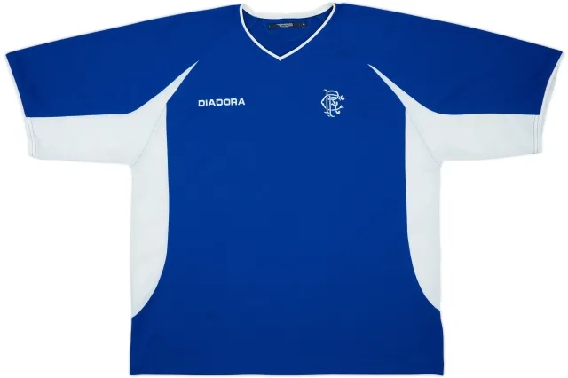2002-03 Rangers Diadora Training Shirt - 9/10 - (XL)