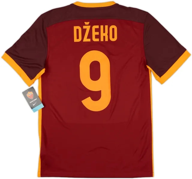 2015-16 Roma Home Shirt Dzeko #9 (S)