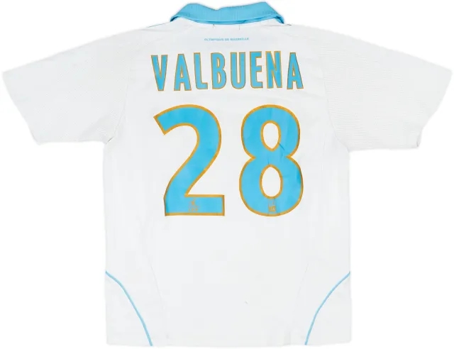 2008-09 Olympique Marseille Home Shirt Valbuena #28 - 5/10 - (S.Boys)