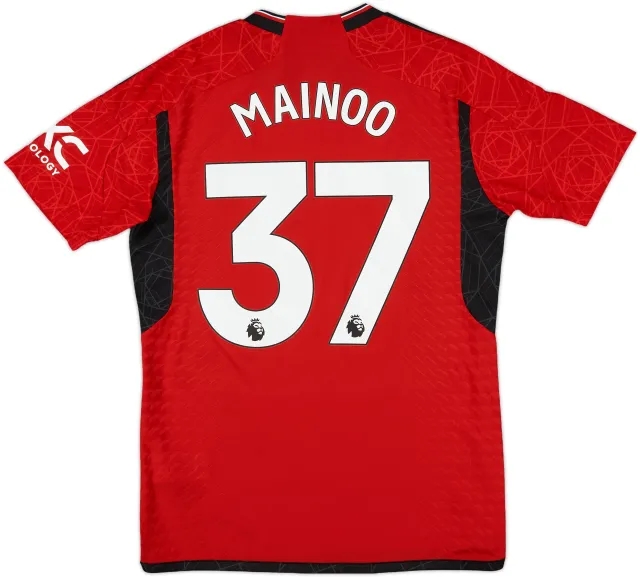 2023-24 Manchester United Authentic Home Shirt Mainoo #37 - 10/10 - (M)