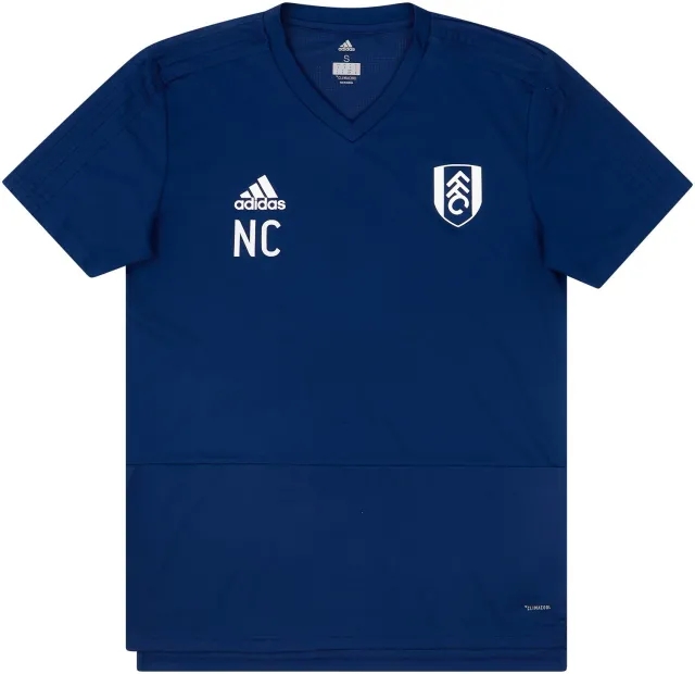 2017-18 Fulham adidas Staff Issue Training Shirt NC - 9/10 - (S)