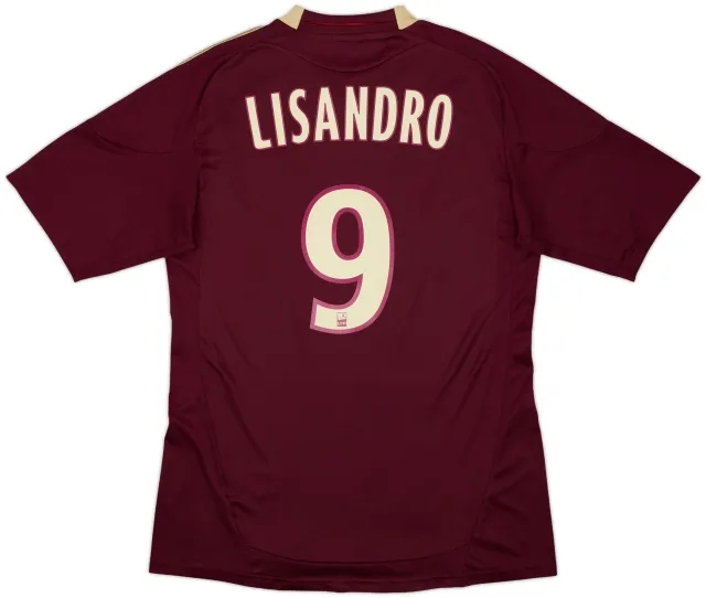 2010-11 Lyon Away Shirt Lisandro #9 - 6/10 - (M)