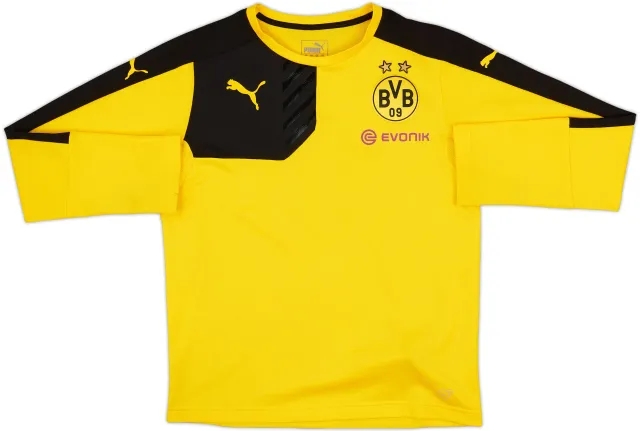 Puma Borussia Dortmund Boys LS Home Shirt 2015/16