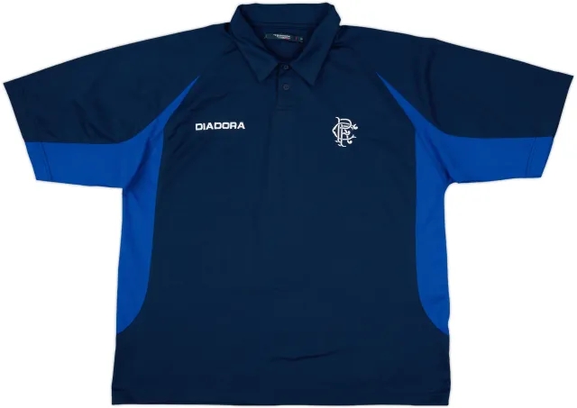 2002-03 Rangers Diadora Polo Shirt - 9/10 - (XL)