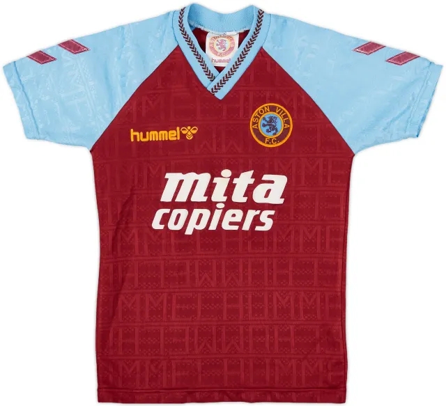 1989-90 Aston Villa Home Shirt - 8/10 - (L.Boys)