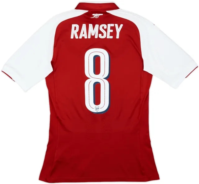 2017-18 Arsenal Player Issue (ACTV Fit) Home Shirt Ramsey #8 - 7/10 - (M)