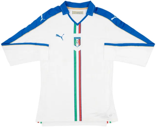 2016-17 Italy Player Issue Away L/S Shirt - 5/10 - (XXL)